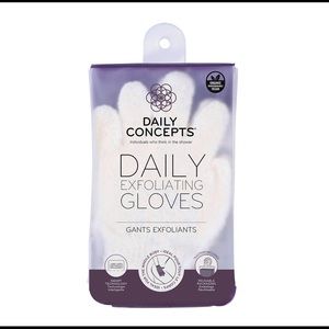 New | Daily concepts exfoliating gloves.